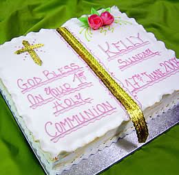 Bible shape cake