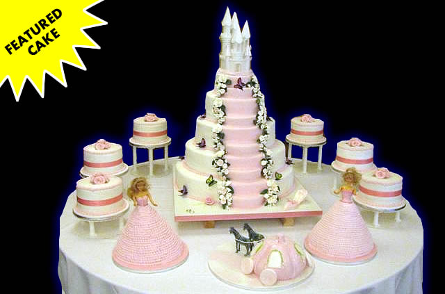petal 3 tier wedding cake